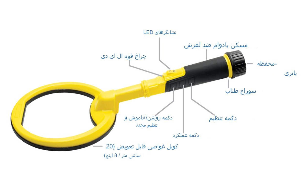 فلزیاب دستی اسکوبا